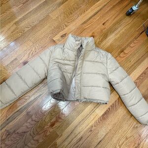 SHEIN Tan Bomber Jacket